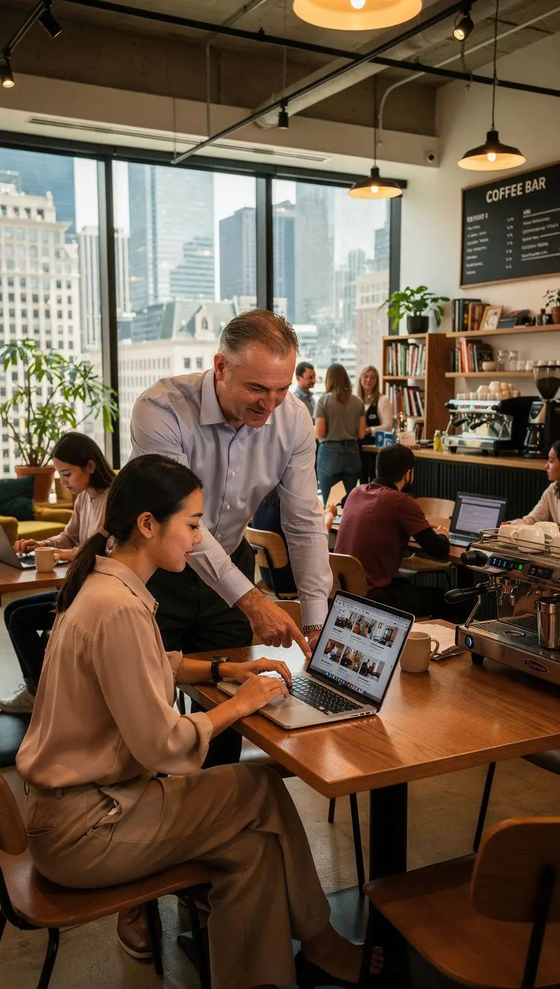 Grafika przedstawiająca mapę z oznaczeniem lokalizacji wynajmowanych domów i dojazdów.