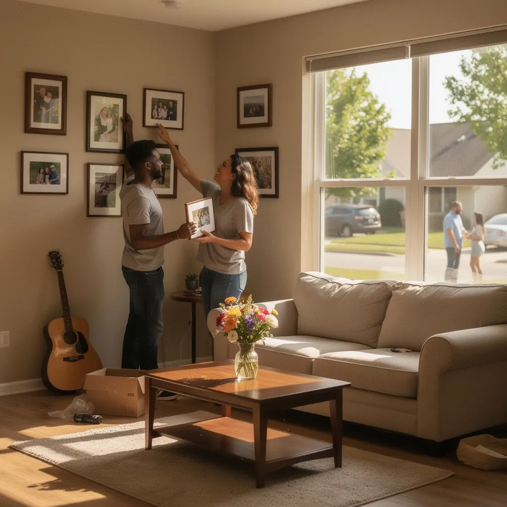 Mapa przedstawiająca lokalizacje wynajmu mieszkań w USA z zaznaczonymi trasami dojazdu.